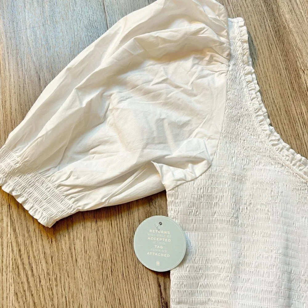 Hill House The Aiko Nap Top in White Size XXL NWT